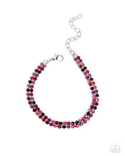 Load image into Gallery viewer, Terrific Trio - Red Necklace, Thrilling Trio - Red Bracelet
