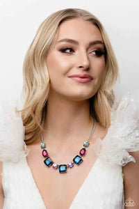 Elevated Edge - Multi Necklace - Life of the Party March 2023